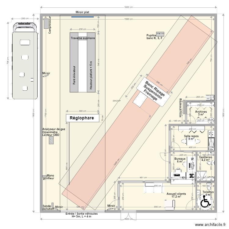 CCT VL NARBONNE. Plan de 7 pièces et 270 m2