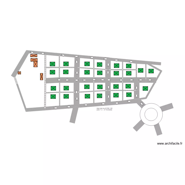 Plan du terrain. Plan de 