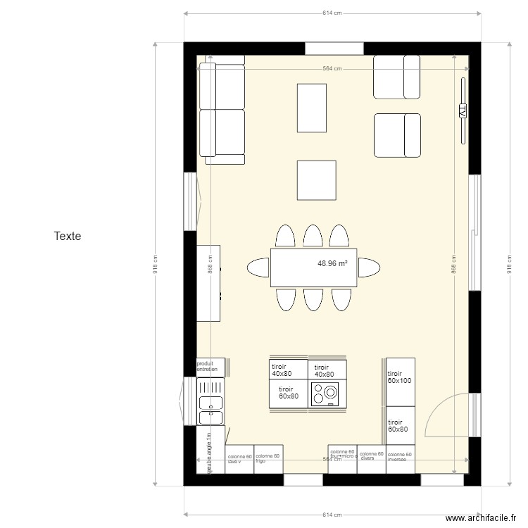 cuisine. Plan de 0 pièce et 0 m2