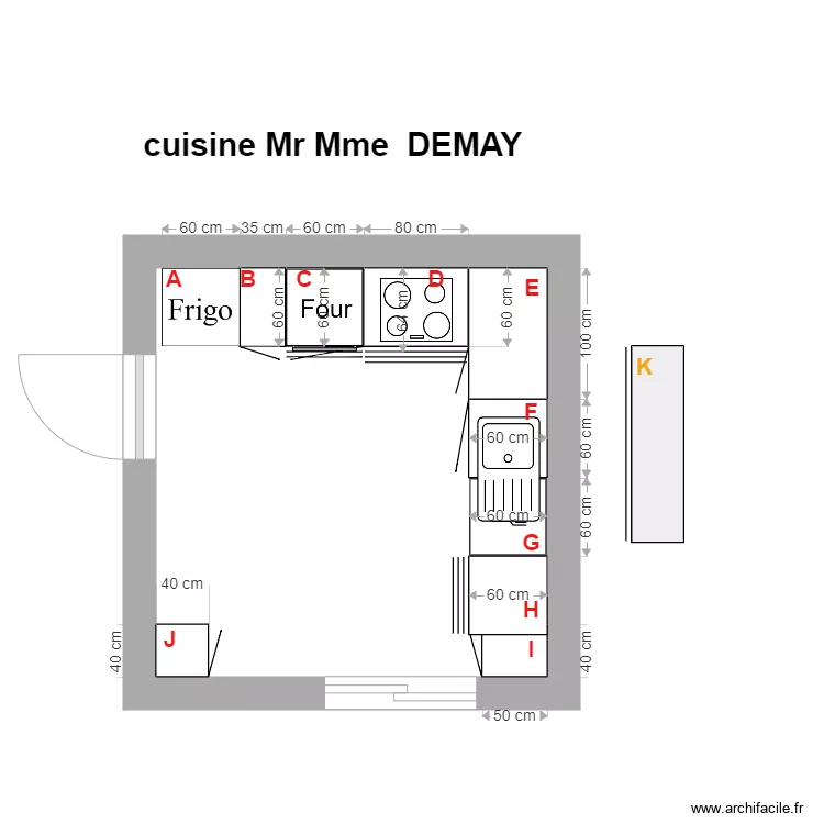 DEMAY. Plan de 