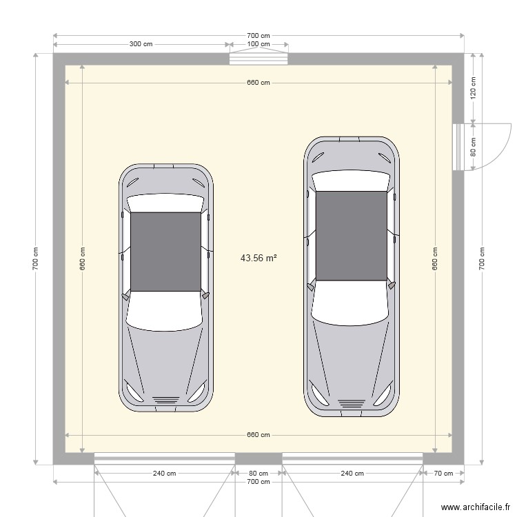 garage. Plan de 0 pièce et 0 m2