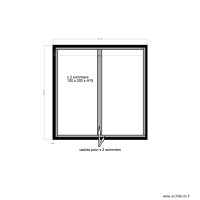 Lit à baldaquin plan