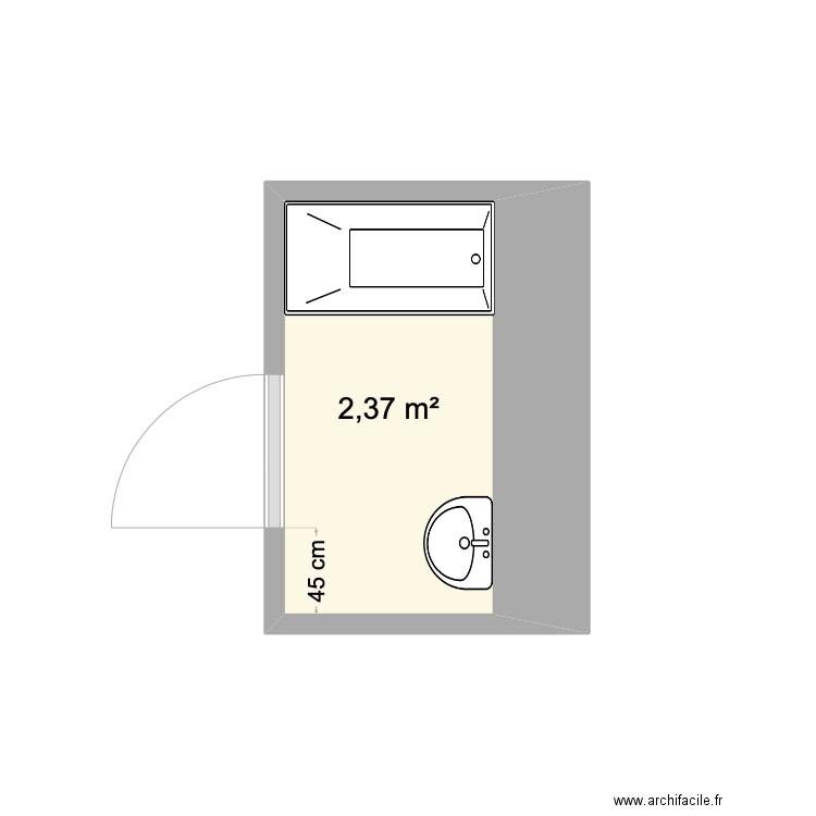 SDB NOEL Beatrice. Plan de 0 pièce et 0 m2