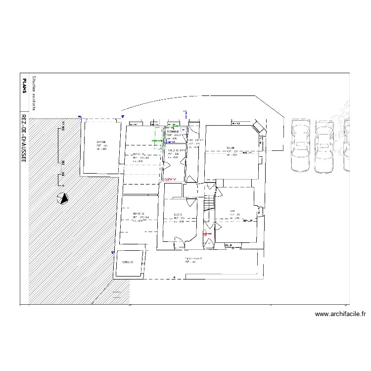 Sch&eacute;ma position tempo vieux plans. Plan de 0 pièce et 0 m2