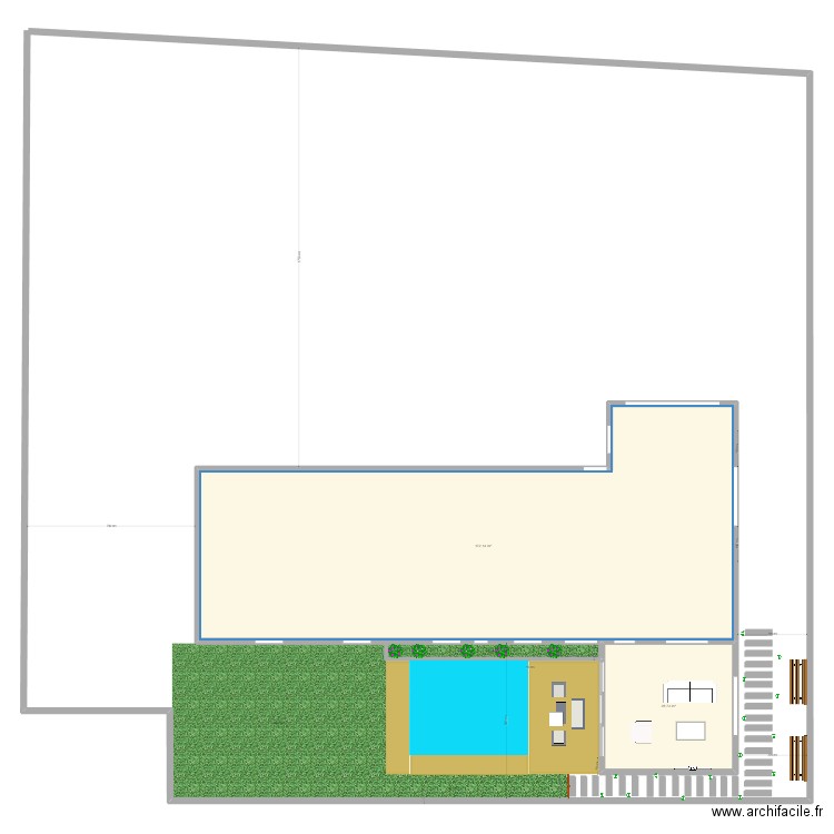 Projet extension. Plan de 0 pièce et 0 m2