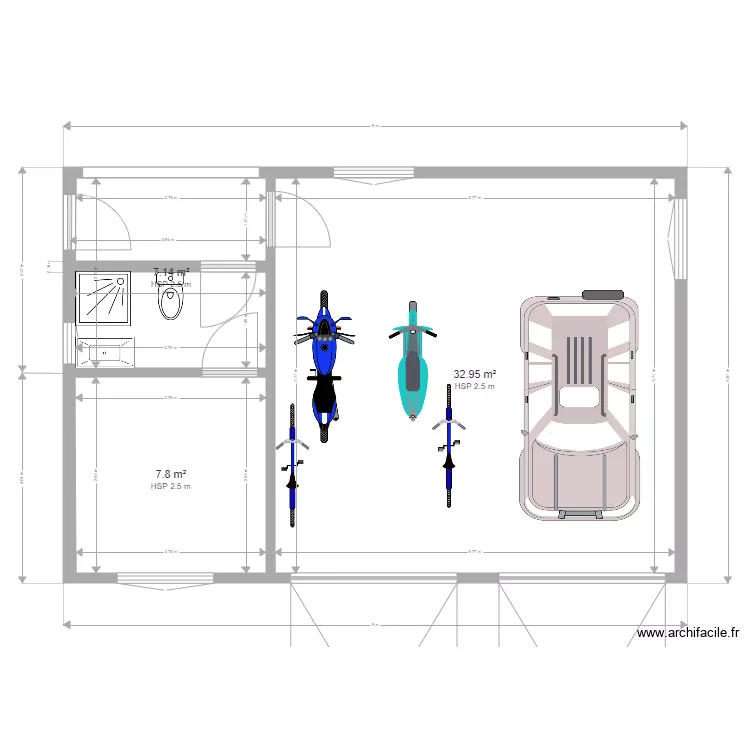 garage plan au sol MODIF 5 bis 5. Plan de garage plan au sol MODIF 5 bis 5. Plan de