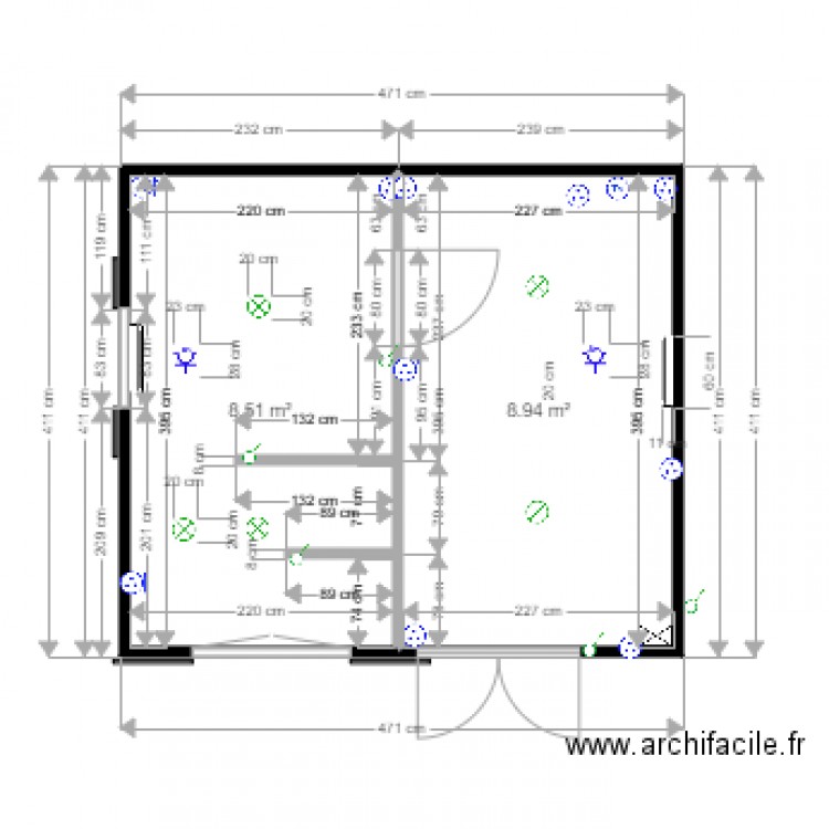chalet elect 2. Plan de 0 pièce et 0 m2
