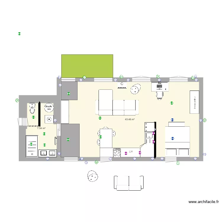 pre4aveccanapel. Plan de 