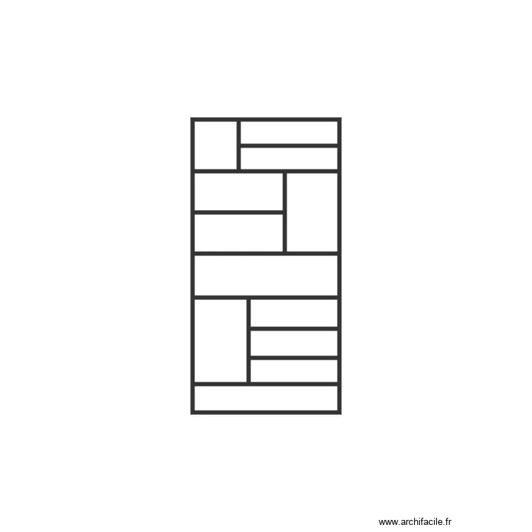 Bibliotheque. Plan de 