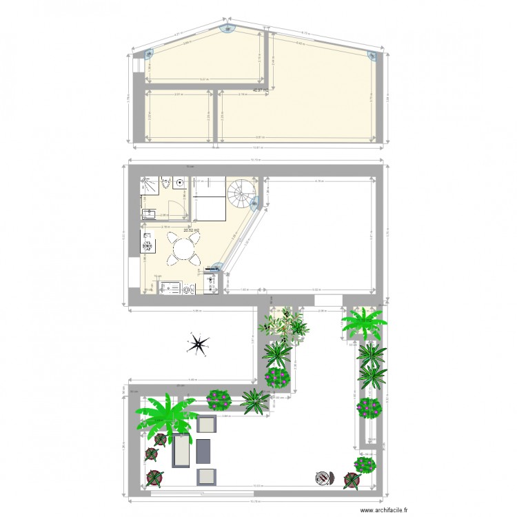 Maison grange 02. Plan de 0 pièce et 0 m2