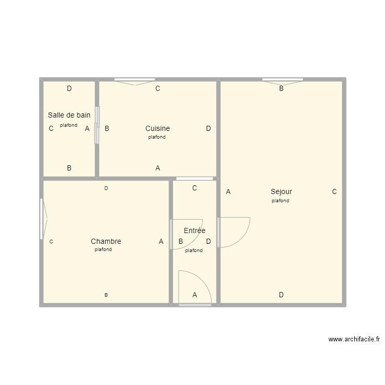 dujardin rdc. Plan de 0 pièce et 0 m2
