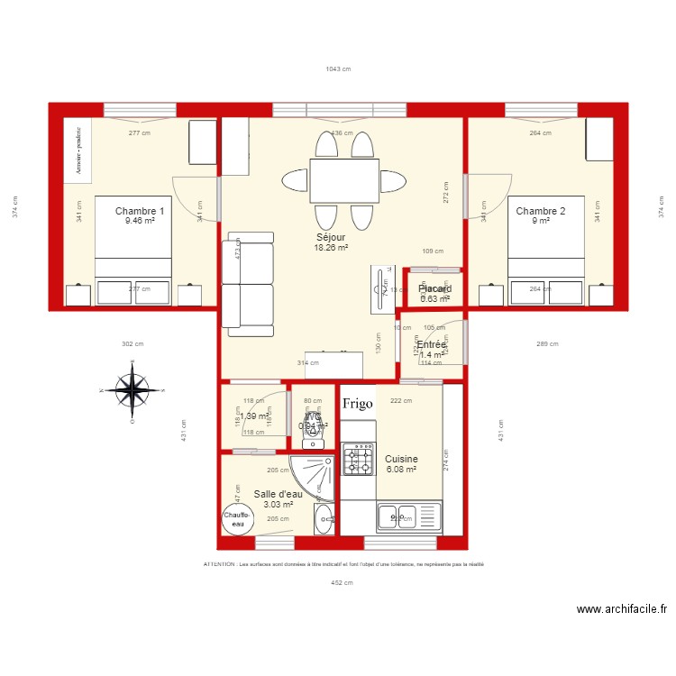 BI 2330. Plan de 0 pièce et 0 m2