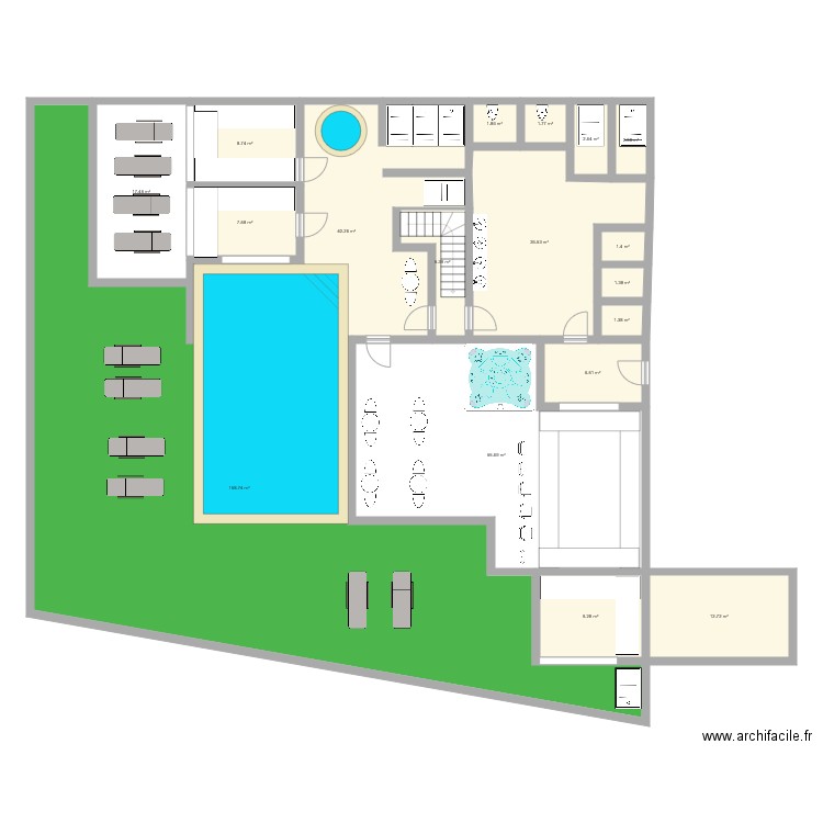 VILLA SCHOEFFERT RDC SPA. Plan de 0 pièce et 0 m2