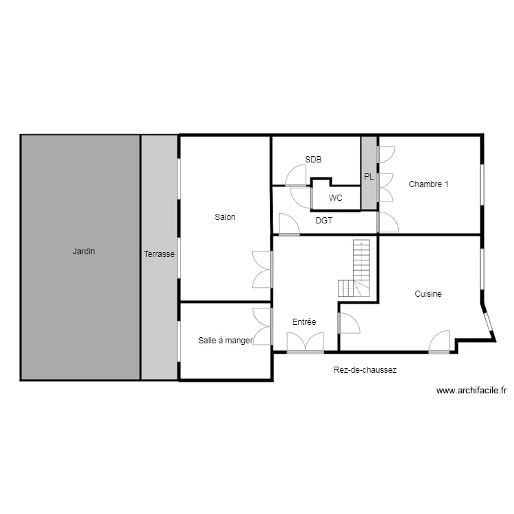 Benaroya rdc. Plan de 