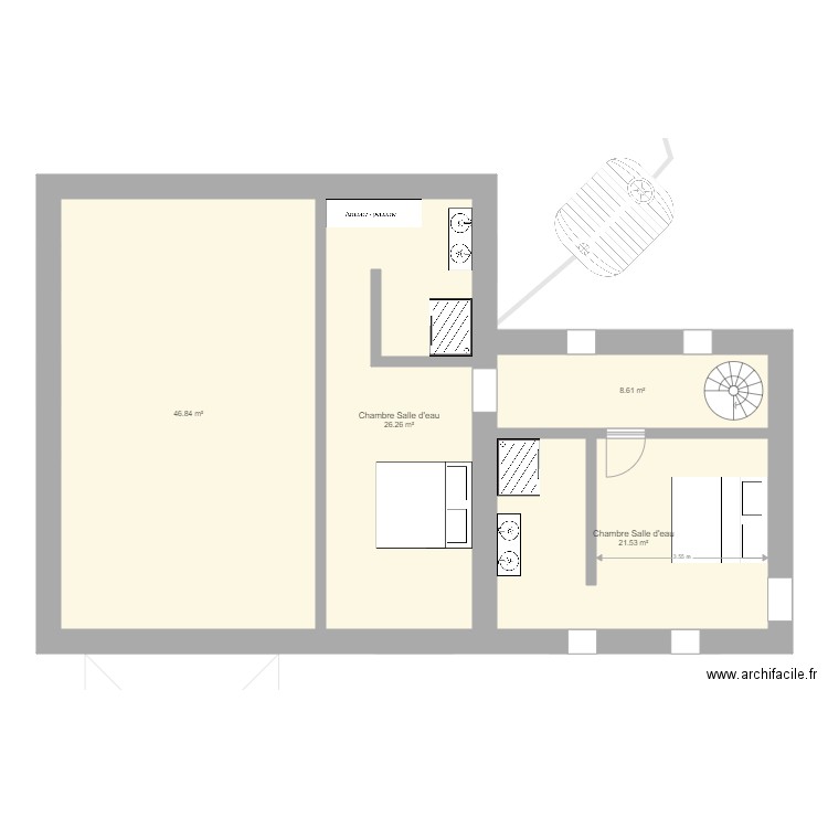 Les Bertins. Plan de 0 pièce et 0 m2