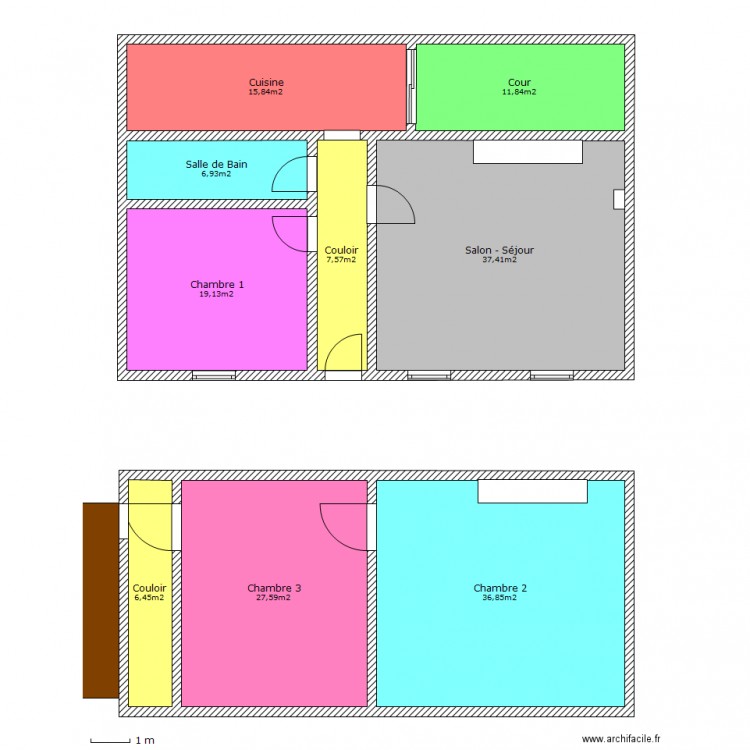 Maison Montoire. Plan de 0 pièce et 0 m2