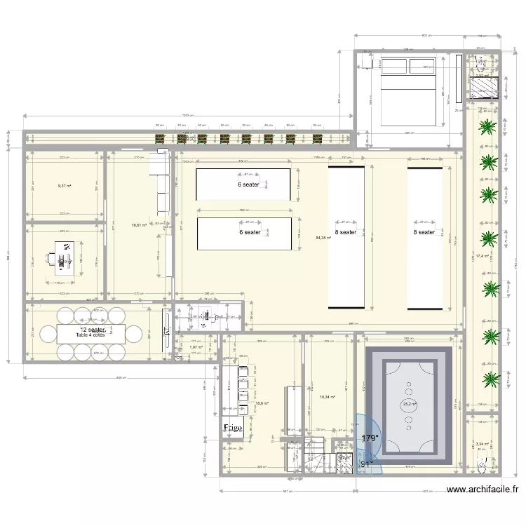 Bureau Inde - RG tower. Plan de 