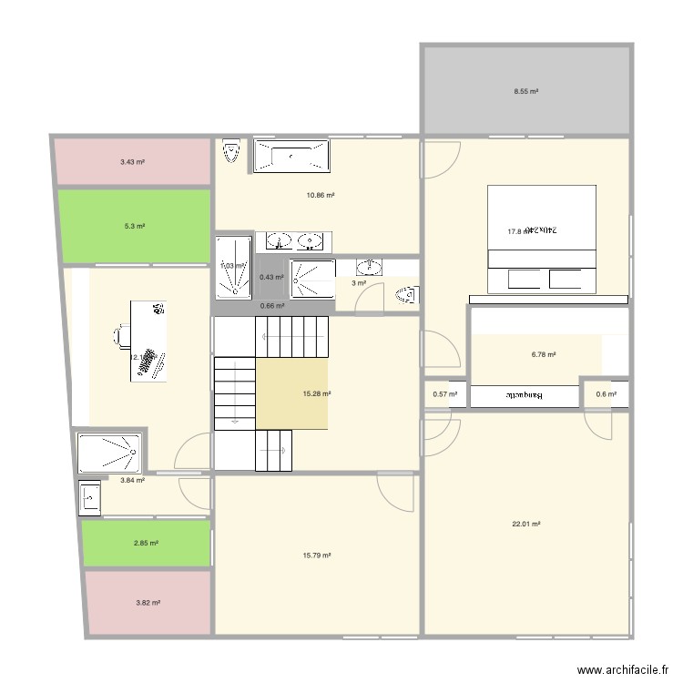 Raquette 1er V17. Plan de 0 pièce et 0 m2