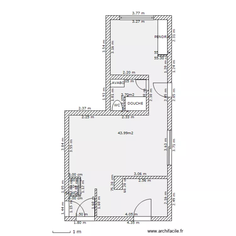 79 ave Pont de Creteil - 1 stade. Plan de 79 ave Pont de Creteil - 1 stade. Plan de
