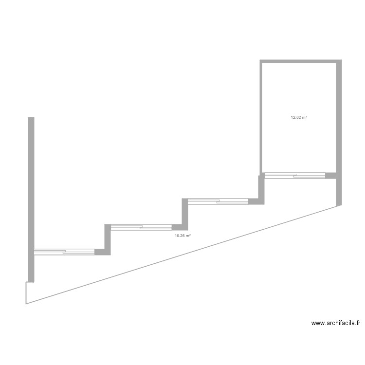 Issy. Plan de 2 pièces et 28 m2