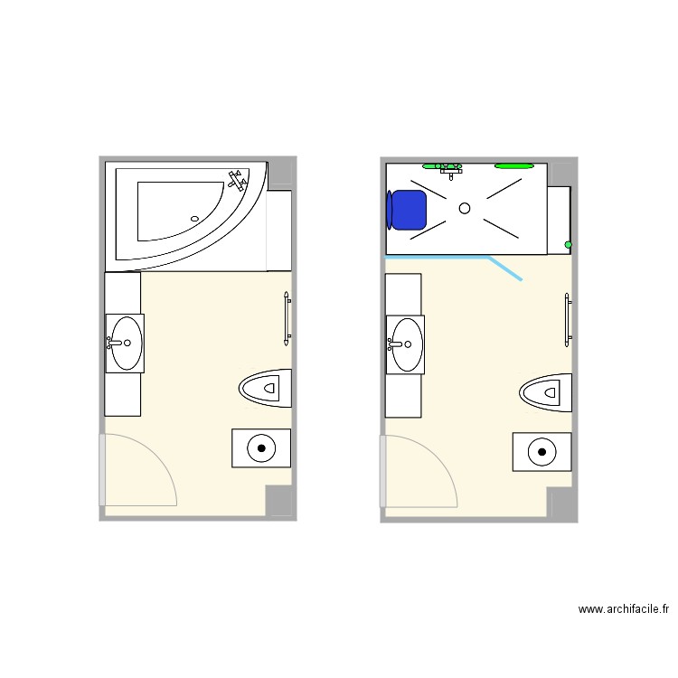 sdb Hér. Plan de 0 pièce et 0 m2