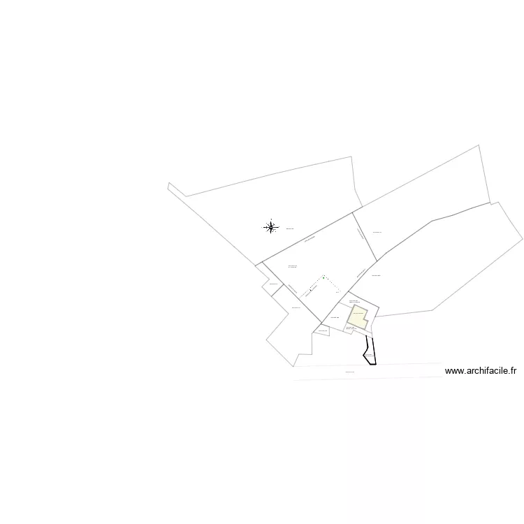Plan de masse initial v2. Plan de 