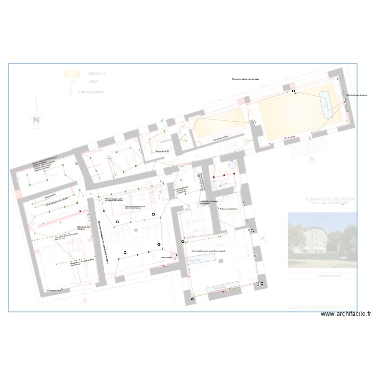 RDC plan elec. Plan de 0 pièce et 0 m2