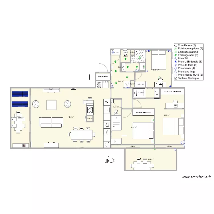 Santa Clara 2 face mer version famille Vtest5. Plan de 