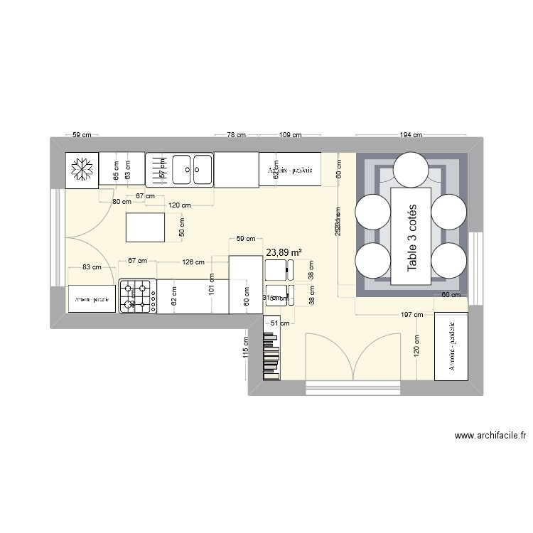 Cuisine de Gaëlle et Nico 3. Plan de 0 pièce et 0 m2