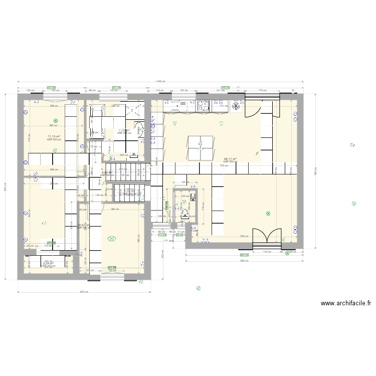 maussane 1 rdc sdbain2 baig carrellage. Plan de 0 pièce et 0 m2