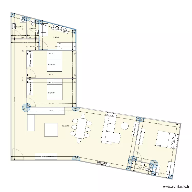 T4 Mont Saxonnex. Plan de 