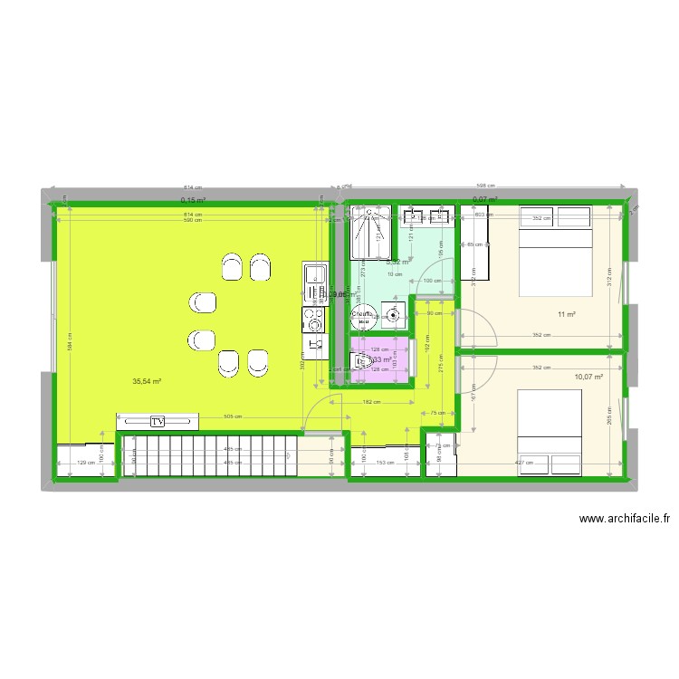 plan 2022 . Plan de 10 pièces et 68 m2