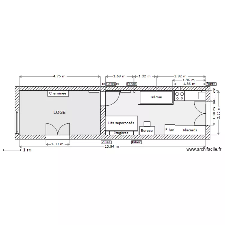 Projet 2 RdC. Plan de 