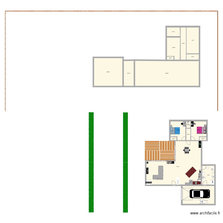 nico 4. Plan de 24 pièces et 310 m2