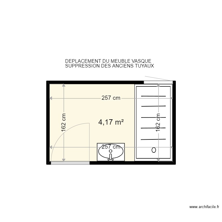 TRANCHANT PIERRE . Plan de 1 pièce et 4 m2