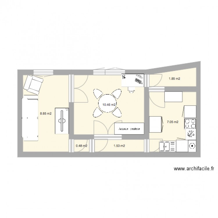 appart. Plan de 0 pièce et 0 m2