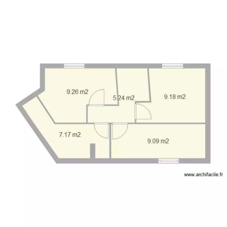 DARFEUILLE etage. Plan de 