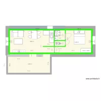 1er &eacute;tage chambre &agrave; droite - m&eacute;trage