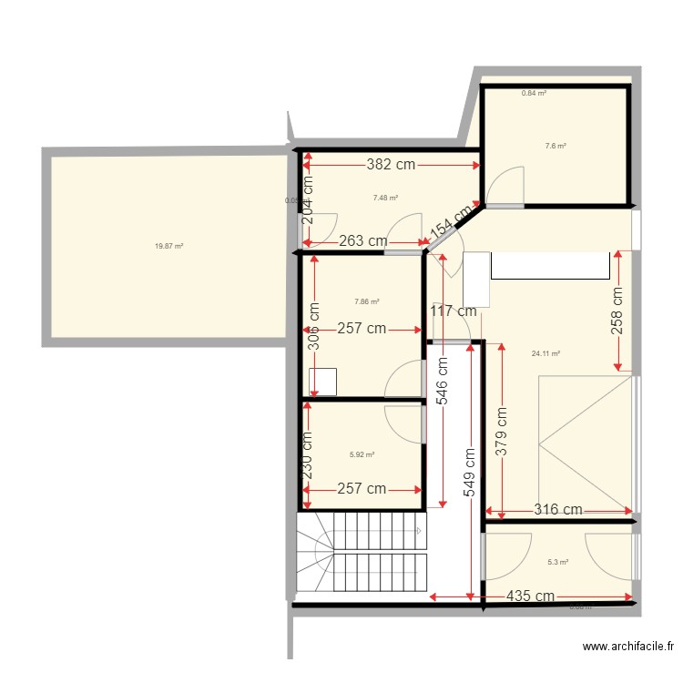 rez de chaussée cote. Plan de 0 pièce et 0 m2