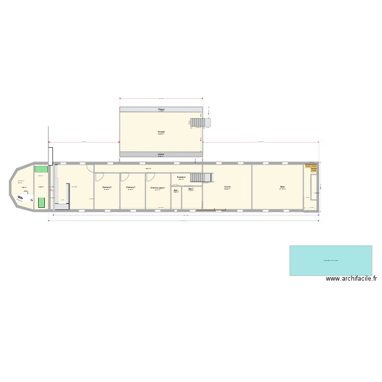 CALE PENICHE v3 terrasse. Plan de 0 pièce et 0 m2