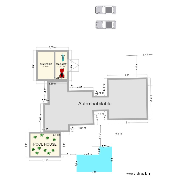 Plan de masse NEW sans fond. Plan de 0 pièce et 0 m2