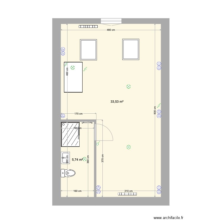 Chauffage Morlanwelz Grenier Projeté. Plan de 0 pièce et 0 m2