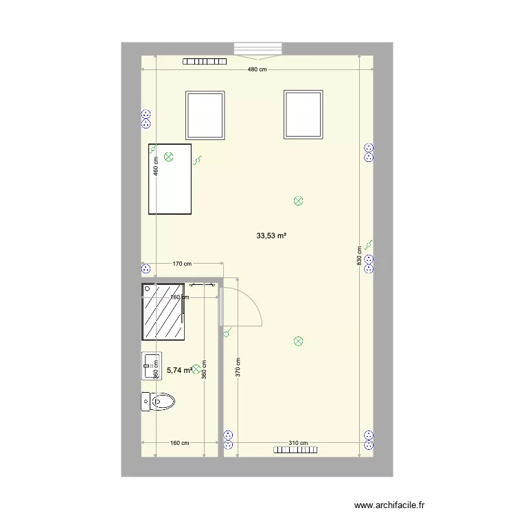 Chauffage Morlanwelz Grenier Projeté. Plan de Chauffage Morlanwelz Grenier Projeté. Plan de