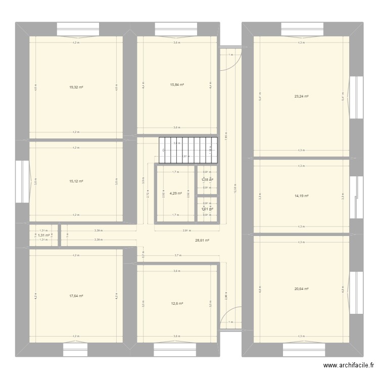 Bony. Plan de 0 pièce et 0 m2