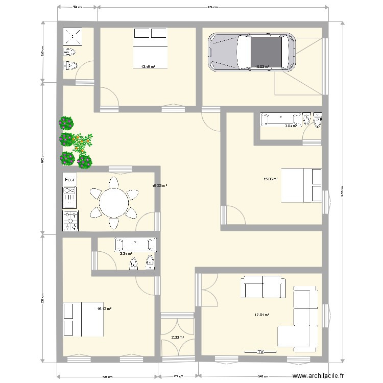 home awa. Plan de 0 pièce et 0 m2