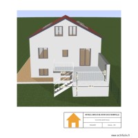 Vue de face après travaux cotée