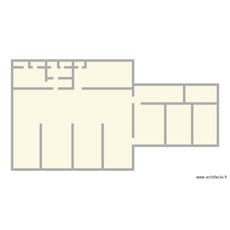 CT CHAPONOST Existant hors côtes. Plan de 4 pièces et 115 m2