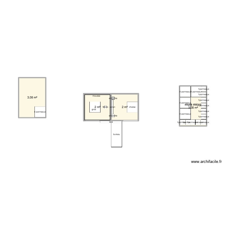 studio. Plan de 0 pièce et 0 m2 studio. Plan de 0 pièce et 0 m2
