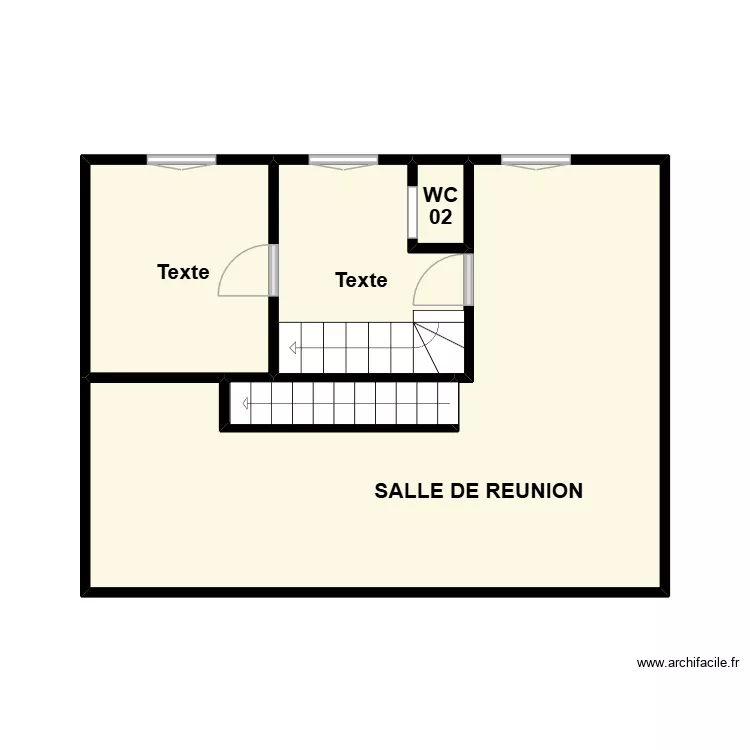 ETAGE 01 BAR DES HALLES. Plan de 