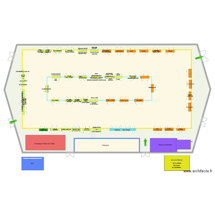 2025 COSEC Plan tables Fête Associations V1. Plan de 4 pièces et 1816 m2